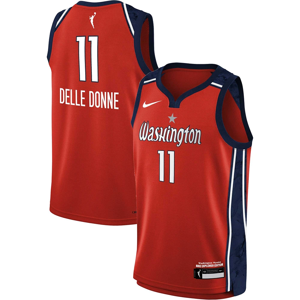 Youth Nike Elena Delle Donne Red Washington Mystics 2021 Explorer Edition Victory Player Jersey