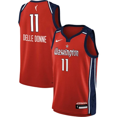 Youth Nike Elena Delle Donne Red Washington Mystics 2021 Explorer Edition Victory Player Jersey