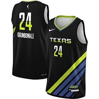 Youth Nike Arike Ogunbowale Black Dallas Wings 2023 Rebel Edition Victory Player Jersey