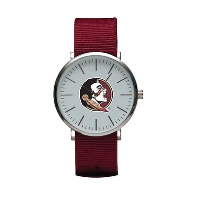 Garnet Florida State Seminoles Stitch Nylon Strap Watch