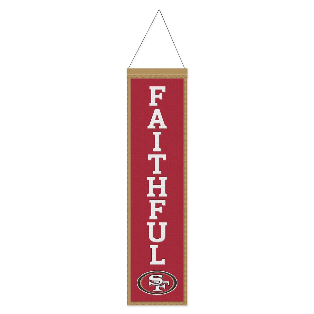 WinCraft San Francisco 49ers 8" x 32" Slogan Wool Banner