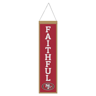 WinCraft San Francisco 49ers 8" x 32" Slogan Wool Banner