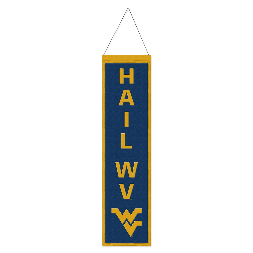 WinCraft West Virginia Mountaineers 8" x 32" Slogan Wool Banner