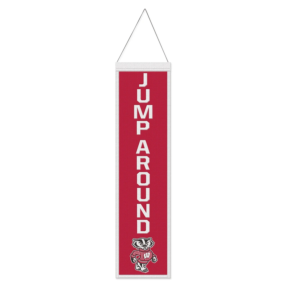 WinCraft Wisconsin Badgers 8" x 32" Slogan Wool Banner