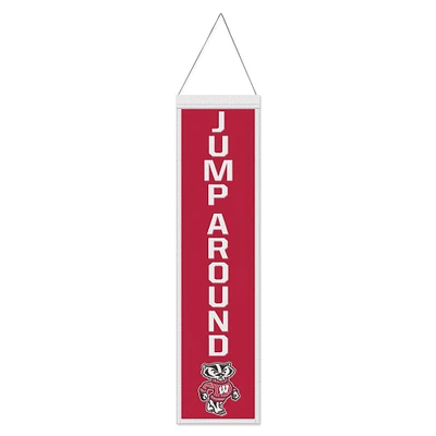 WinCraft Wisconsin Badgers 8" x 32" Slogan Wool Banner
