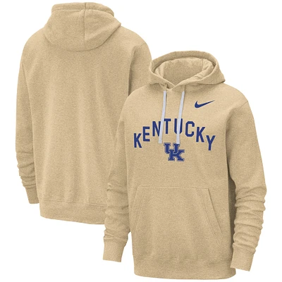 Men's Nike Tan Kentucky Wildcats Campus Club Pullover Hoodie