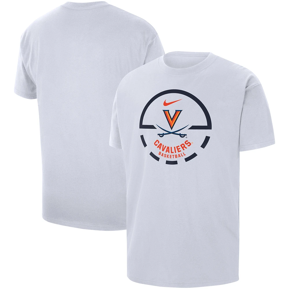 Men's Nike White Virginia Cavaliers Free Throw Basketball T-Shirt