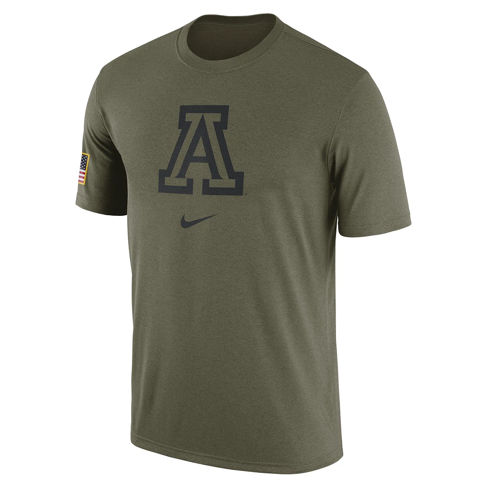 Men's Nike  Olive Arizona Wildcats Military Pack T-Shirt