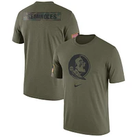 Men's Nike  Olive Florida State Seminoles Military Pack T-Shirt