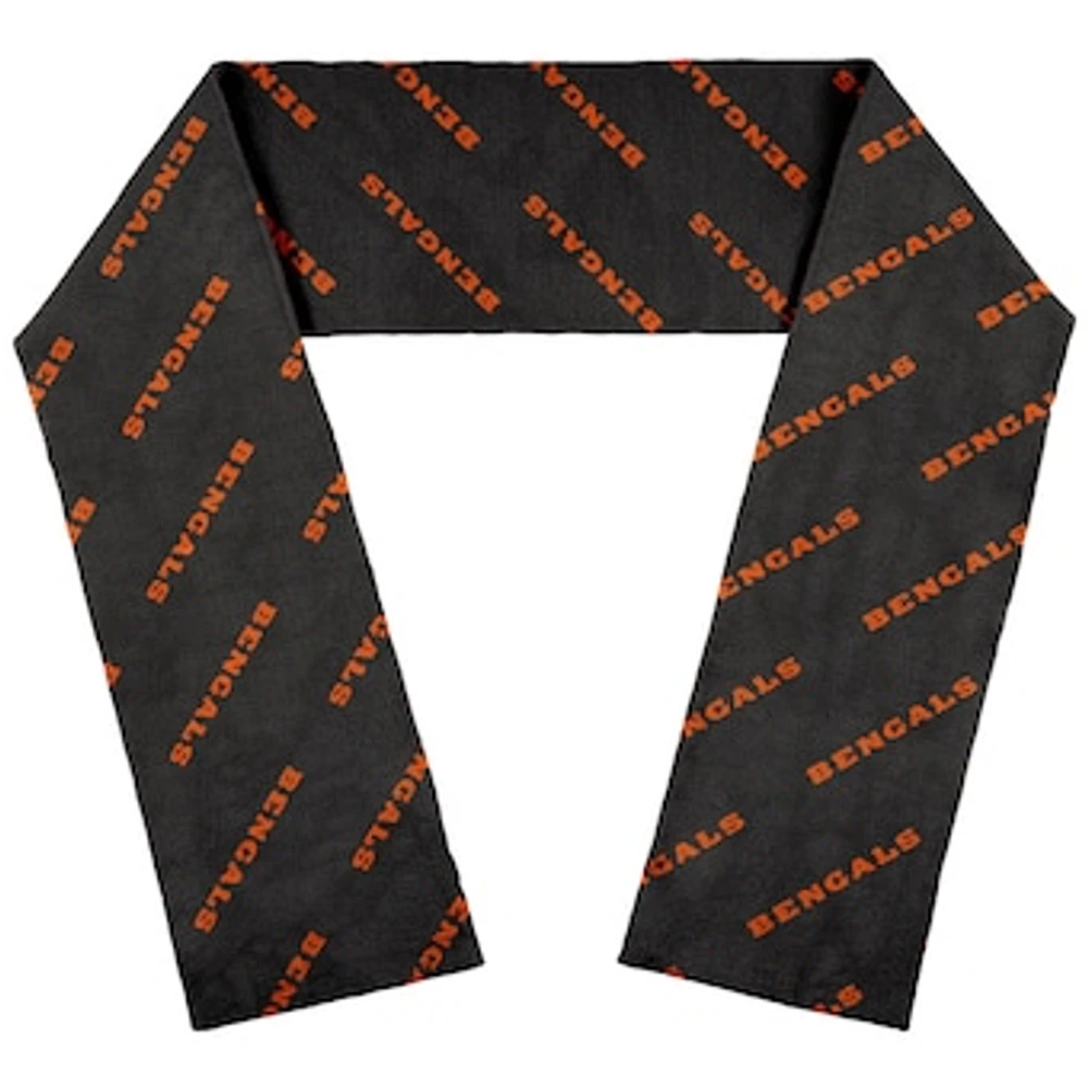 WEAR by Erin Andrews Cincinnati Bengals Team Wordmark Scarf