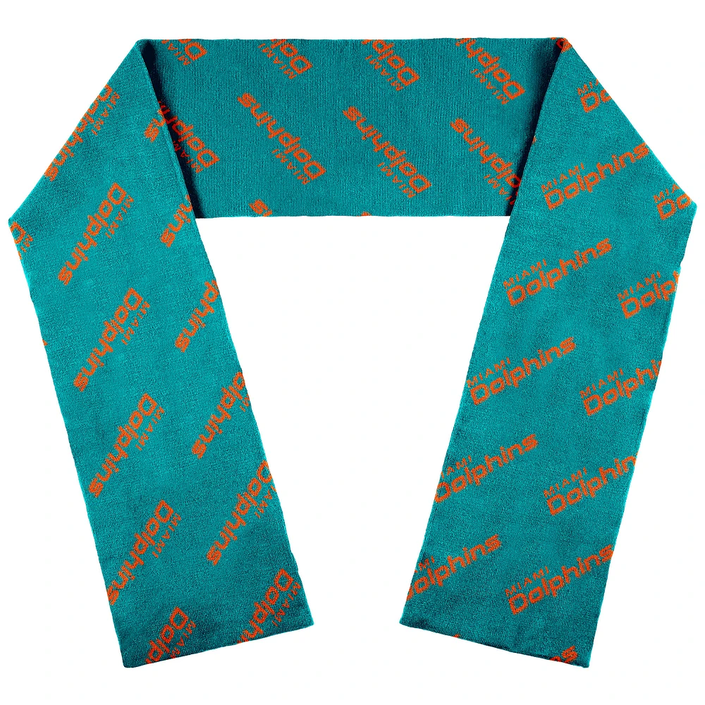 WEAR by Erin Andrews Miami Dolphins Team Wordmark Scarf