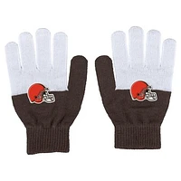 Women's WEAR by Erin Andrews Cleveland Browns Color-Block Gloves