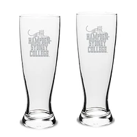 Hampden-Sydney College Tigers 23oz. 2-Piece University Pilsner Glass Set