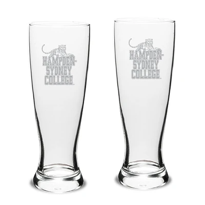 Hampden-Sydney College Tigers 23oz. 2-Piece University Pilsner Glass Set