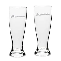Kaskaskia College Blue Devils 23oz. 2-Piece University Pilsner Glass Set