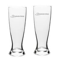 Kaskaskia College Blue Devils 23oz. 2-Piece University Pilsner Glass Set
