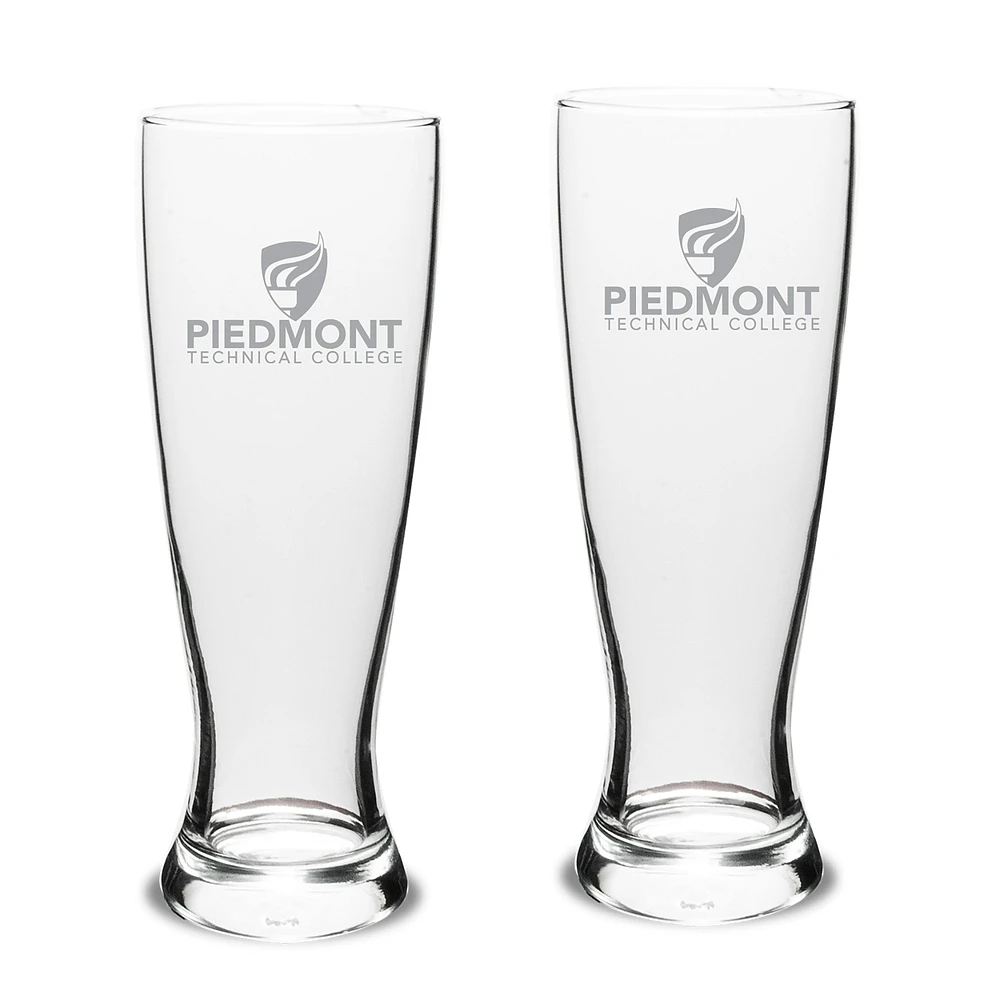 Piedmont Technical College 23oz. 2-Piece University Pilsner Glass Set
