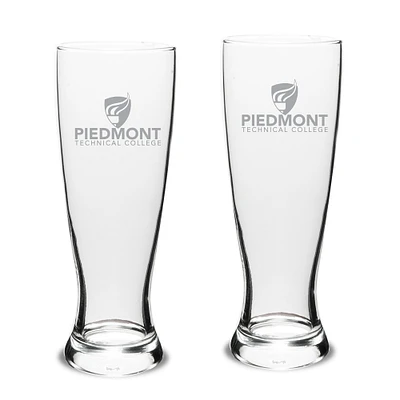 Piedmont Technical College 23oz. 2-Piece University Pilsner Glass Set