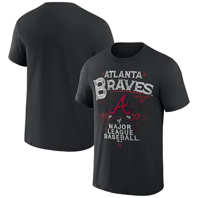 Men's Darius Rucker Collection by Fanatics  Black Atlanta Braves Beach Splatter T-Shirt