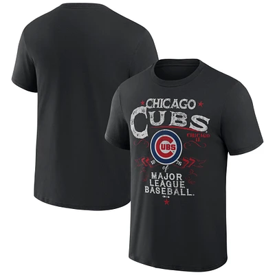 Men's Darius Rucker Collection by Fanatics  Black Chicago Cubs Beach Splatter T-Shirt