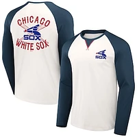 Men's Darius Rucker Collection by Fanatics  White/Navy Chicago White Sox Team Color Raglan T-Shirt