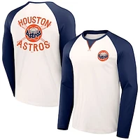 Men's Darius Rucker Collection by Fanatics  White/Navy Houston Astros Team Color Raglan T-Shirt