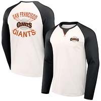Men's Darius Rucker Collection by Fanatics  White/Black San Francisco Giants Team Color Raglan T-Shirt