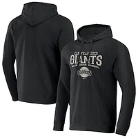 Men's Darius Rucker Collection by Fanatics  Black San Francisco Giants Waffle-Knit Raglan Pullover Hoodie