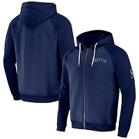 Men's Darius Rucker Collection by Fanatics Navy Seattle Mariners Raglan Full-Zip Hoodie