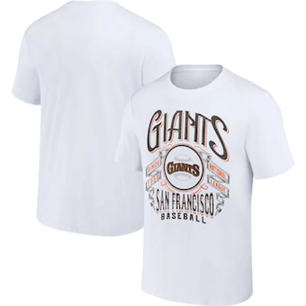 Men's Darius Rucker Collection by Fanatics White San Francisco Giants Distressed Rock T-Shirt