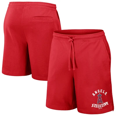 Men's Darius Rucker Collection by Fanatics Red Los Angeles Angels Team Color Shorts