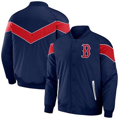 Men's Darius Rucker Collection by Fanatics Navy Boston Red Sox Baseball Raglan Full-Snap Jacket