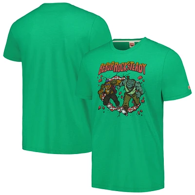 Unisex Homage Green Teenage Mutant Ninja Turtles Bebop & Rocksteady Tri-Blend T-Shirt