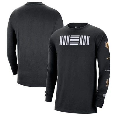 Men's Nike Black Memphis Grizzlies 2023/24 City Edition Max90 Expressive Long Sleeve T-Shirt