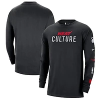 Men's Nike Black Miami Heat 2023/24 City Edition Max90 Expressive Long Sleeve T-Shirt