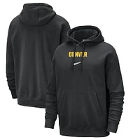 Men's Nike Black Denver Nuggets 2023/24 City Edition Essential Club Pullover Hoodie