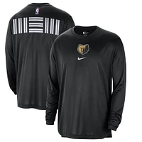 Men's Nike Black Memphis Grizzlies 2023/24 City Edition Authentic Pregame Performance Long Sleeve Shooting T-Shirt