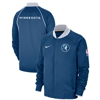 Men's Nike Blue Minnesota Timberwolves 2023/24 City Edition Authentic Showtime Performance Raglan Full-Zip Jacket