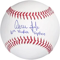 Aaron Judge New York Yankees Autographed Baseball with "16th Yankee Captain" Inscription