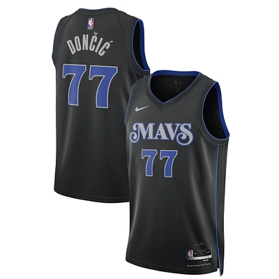 Unisex Nike Luka Dončić Black Dallas Mavericks 2023/24 Swingman Jersey - City Edition