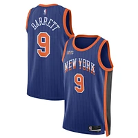 Unisex Nike RJ Barrett Blue New York Knicks 2023/24 Swingman Jersey - City Edition