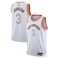 Unisex Nike Keldon Johnson White San Antonio Spurs 2023/24 Swingman Jersey - City Edition