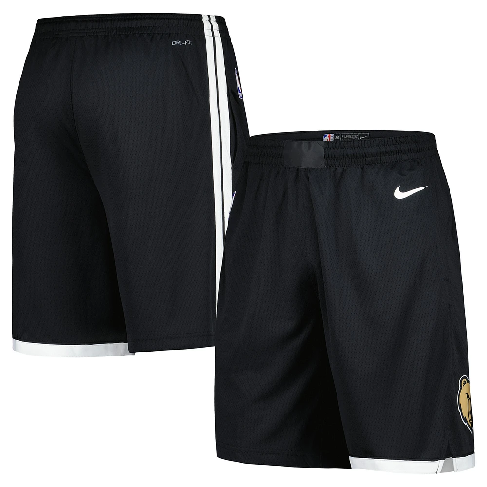 Men's Nike  Black Memphis Grizzlies 2023/24 City Edition Swingman Shorts