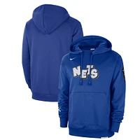 Men's Nike Blue Brooklyn Nets 2023/24 City Edition Courtside Standard Issue Pullover Hoodie