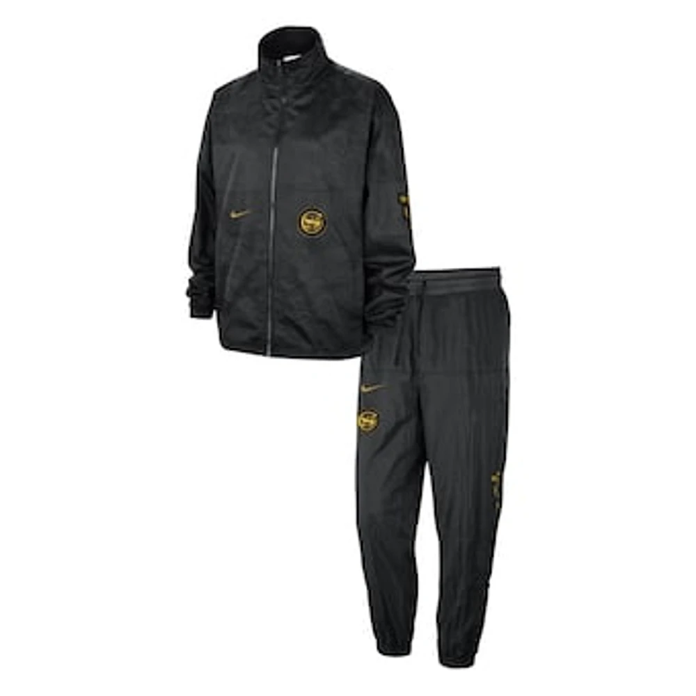 Men's Nike Black Golden State Warriors 2023/24 City Edition Courtside Starting Five Full-Zip Jacket & Pants Set