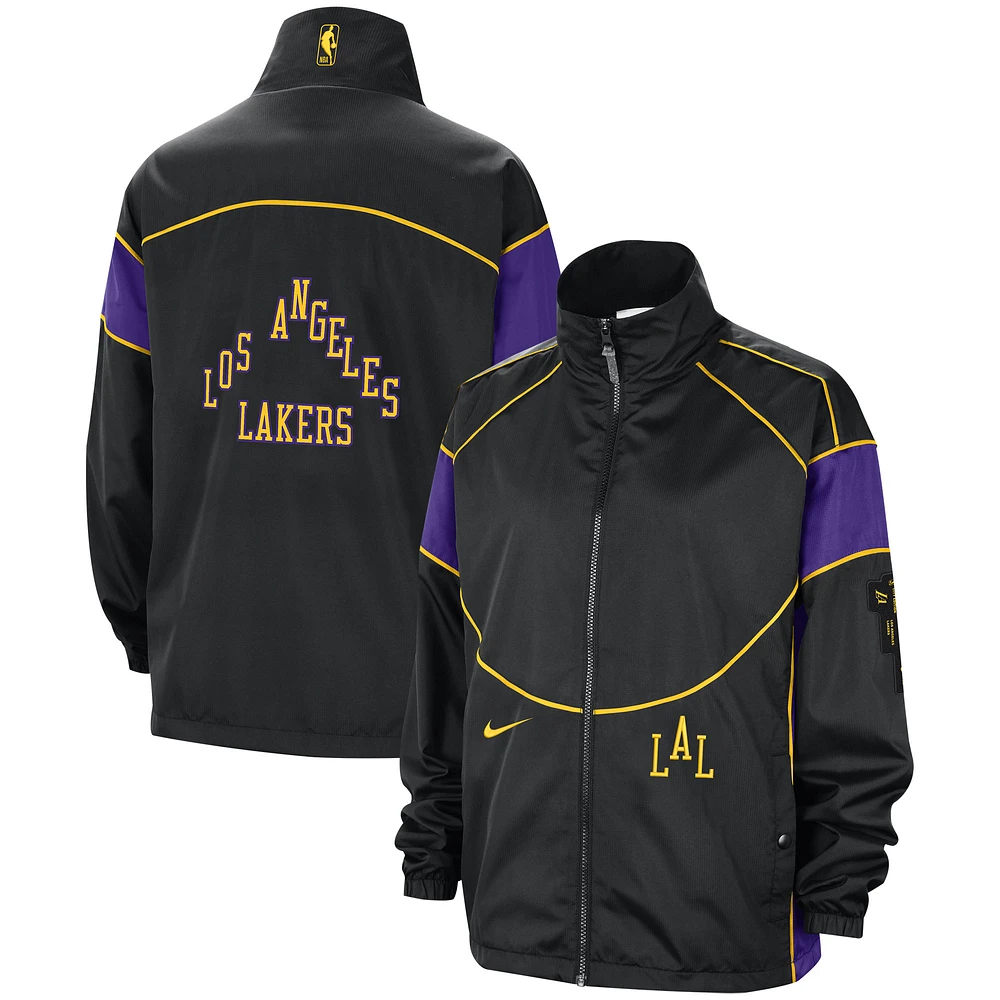 Women's Nike Black/Purple Los Angeles Lakers 2023/24 City Edition Courtside Swoosh Fly Full-Zip Jacket