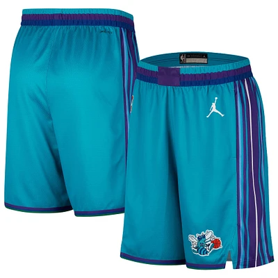 Men's Jordan Brand Teal Charlotte Hornets 2023/24 Classic Edition Hardwood Classics Performance Swingman Shorts