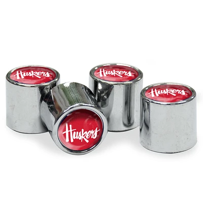 Nebraska Huskers College Cappers Tire Valve Stem Covers