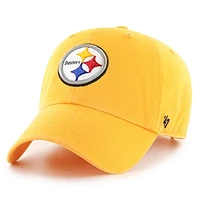 Mens Pittsburgh Steelers '47 Brand Gold Cleanup Adjustable Hat