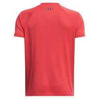 Tech Hybrid Print Fill Jr - Boys' Athletic T-Shirt